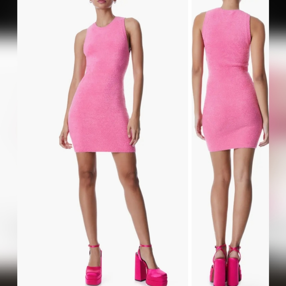 Alice +Olivia Amity Terry Cloth Minidress